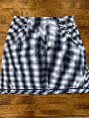 'Kelly’s Kids' Women's Navy Gingham Mini Skirt, Size 10